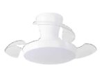 inLight CLARK Ανεμιστήρας Οροφής με LED 24W, DC Μοτέρ & Smart App - Total White (102001110)