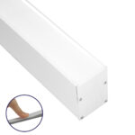GloboStar® SURFACEPENDANT-PROFILE 70827-3M Προφίλ Αλουμινίου - Βάση & Ψύκτρα Ταινίας LED με Λευκό Γαλακτερό Κάλυμμα - Επιφανειακή & Κρεμαστή Χρήση - Πατητό Κάλυμμα - Λευκό - 3 Μέτρα - Μ300 x Π5 x Υ7cm - Image 2