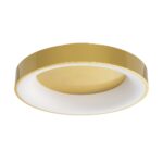 GLOBOSTAR® SALEM 61235 Μοντέρνο Φωτιστικό Οροφής LED 75W 8625lm 120° AC 220-240V IP20 Ρυθμιζόμενο Λευκό CCT με Χειριστήριο από 2700K έως 6000K Dimmable - Lumileds SMD Chip - Χρυσό - Μ45 x Π45 x Υ9.5cm - 3 Χρόνια Εγγύηση - Image 2