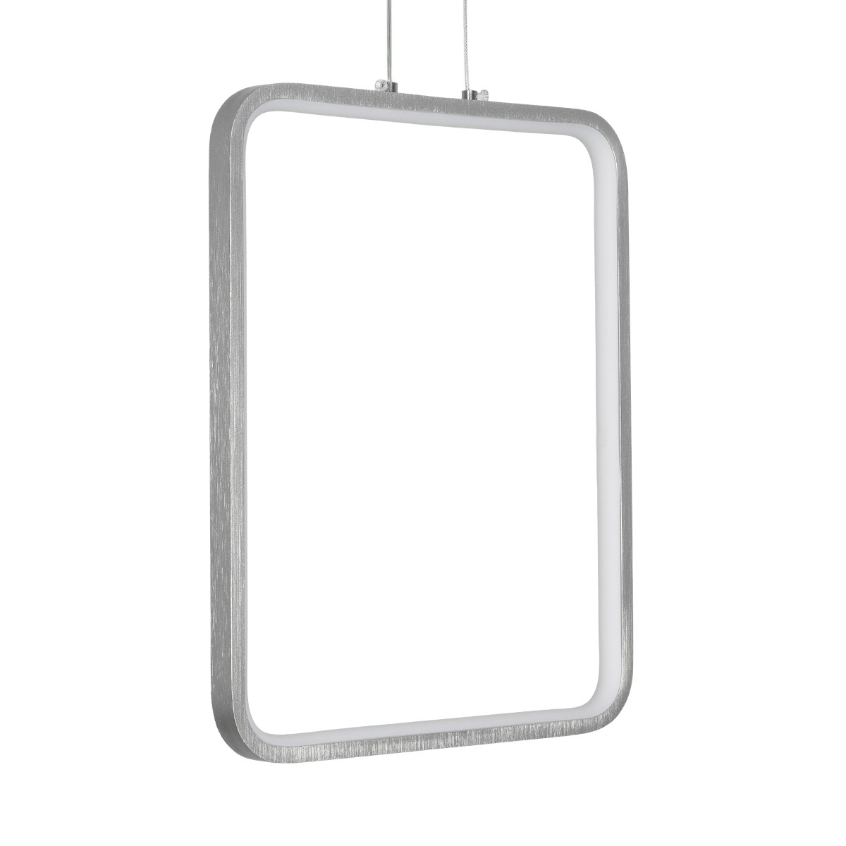 d3f6de_61304_1 GLOBOSTAR® NEROBA 61304 Μοντέρνο Κρεμαστό Φωτιστικό Οροφής LED 18W 1980lm 360° AC 220-240V IP20 Ρυθμιζόμενο Λευκό CCT με On/Off 2700K/4500K/6000K - Lumileds SMD Chip - Νίκελ Βούρτσας - Μ29 x Π2 x Υ36cm - 3 Χρόνια Εγγύηση - Image 1