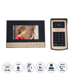 GloboStar® 86059 Σετ Θυροτηλεόρασης με Έγχρωμη Οθόνη Αφής 7" και Κάμερα 1080P HD & 4 Επαγωγικά Κλειδιά για Ηλεκτρονικές Κλειδαριές - Μαύρο - Χρυσό - Image 2