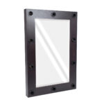 GloboStar® MAKEUP MIRROR-60x90-2 Μοντέρνος Καθρέπτης Μακιγιάζ με Πλαίσιο Φυσικού Ξύλου με Διακόπτη On/Off 10 x E27 AC220-240V - Μ60 x Π7 x Υ90cm - Καφέ Wenge - Image 5