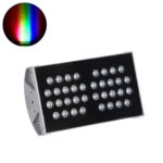 GloboStar® FLOOD-TENA 90222 Προβολέας Wall Washer για Φωτισμό Κτιρίων LED 72W 6120lm 10° DC 24V Αδιάβροχο IP65 L29.8 x W15.5 x H18cm RGBW DMX512 - Ασημί - 3 Years Warranty - Image 2