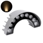 GLOBOSTAR® TREEWINA 90680 Κυρτή Μπάρα Φωτισμού Wall Washer για Φυτά - Δέντρα LED 9W 990lm 30° DC 24V Αδιάβροχο IP65 Θερμό Λευκό 2700K Dimmable - Bridgelux SMD Chip - Γκρι Ανθρακί - Μ20.5 x Π5.5 x Υ11cm - 3 Χρόνια Εγγύηση - Image 2
