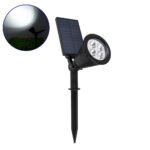 GloboStar® 85710 Μαύρο Προβολάκι Σποτ Κήπου Πλαστικό Καρφωτό LED HIGH POWER 8W 800lm με Ενσωματωμένη Μπαταρία 2200mAh - Φωτοβολταϊκό Πάνελ με Αισθητήρα Ημέρας-Νύχτας Αδιάβροχo IP67 Ψυχρό Λευκό 6000K - Image 2
