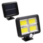 GLOBOSTAR® ZETA 71462 Προβολέας με Ανιχνευτή PIR / Αισθητήρα Κίνησης LED 20W 600lm 120° DC 5V με Φωτοβολταϊκό Panel 5V 1W & Επαναφορτιζόμενη Μπαταρία Li-ion 3.2V 2400mAh Αδιάβροχο IP65 Ψυχρό Λευκό 6000K - Sanan COB Chip - Μαύρο - Μ15 x Π3.5 x Υ13cm - 2 Χρόνια Εγγύηση - Image 2