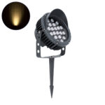 GLOBOSTAR® TREEVINA 90360 Φωτιστικό Σποτ με Αντιθαμβωτική Γρίλια για Φυτά - Δέντρα με Βάση Κήπου / Καρφωτό LED 24W 2640lm 10° DC 24V Αδιάβροχο IP65 Θερμό Λευκό 2700K Dimmable - Bridgelux SMD Chip - Γκρι Ανθρακί - Μ21.5 x Π18.3 x Υ14cm - 3 Χρόνια Εγγύηση - Image 2