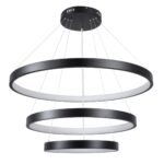 kelvo® NEMESIS KLV-101-0220-V2 Κρεμαστό Φωτιστικό Οροφής LED 120W 12000lm 180° AC 220-240V IP20 Ρυθμιζόμενο Λευκό CCT με Χειριστήριο από 2700K έως 6000K Dimmable - Lumileds SMD Chip - Μαύρο Ματ - Μ80 x Π80 x Υ80cm - 3 Χρόνια Εγγύηση - Image 5