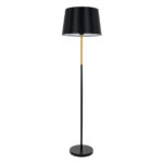GLOBOSTAR® CEDAR 00827 Μοντέρνο Επιδαπέδιο Φωτιστικό με Ντουί 1 x E27 AC 220-240V IP20 - Μαύρο & Μπεζ - Μ40 x Π40 x Υ148cm - Image 2