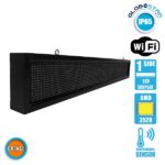 GLOBOSTAR® DISPLAY 90264 Κυλιόμενη Ψηφιακή Επιγραφή P10 Μονής Όψης LED AC 220-240V Αδιάβροχο IP54 Πορτοκαλί - WiFi Control μέσω FK APP - Αισθητήρας Θερμοκρασίας & Υγρασίας - Μ168 x Π9 x Υ24cm - 2 Χρόνια Εγγύηση - Image 3