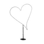 GLOBOSTAR® XMAS-HEART Χριστουγεννιάτικο Διακοσμητικό Φωτιστικό LED 19,5W 780lm 360° AC 220-240V Αδιάβροχο IP65 Θερμό Λευκό 2700K  - Μαύρο & Διάφανο - M100 x Π25 x Υ157cm - 2 Χρόνια Εγγύηση - Image 2