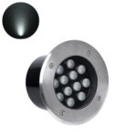 GLOBOSTAR® UNDERGROUNDTINA 90668 Χωνευτό Αρχιτεκτονικο Φωτιστικό Σποτ Δαπέδου LED 12W 1380lm 30° DC 24V Αδιάβροχο IP65 Φυσικό Λευκό 4500K Dimmable - Bridgelux SMD Chip - Ανοξείδωτο Ατσάλι SS304 - Μ16 x Π16 x Υ9cm / Q14cm - 3 Χρόνια Εγγύηση - Image 2