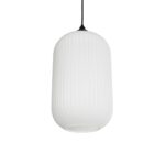 GLOBOSTAR® MELONI 206-0019 Μοντέρνο Κρεμαστό Φωτιστικό Οροφής με Ντουί 1 x E27 AC 220-240V IP20 - Λευκό - Μ20 x Π20 x Υ38cm - Image 2