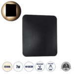 GLOBOSTAR® HELIO-S 60495 Μοντέρνο Φωτιστικό Τοίχου - Απλίκα LED 7W 840lm 120° AC 220-240V Αδιάβροχο IP65 Φυσικό Λευκό 4500K - Lumileds SMD Chip & TÜV SÜD Driver - Μαύρο Ματ - Μ16 x Π5 x Υ16cm - 5 Χρόνια Εγγύηση - Image 2