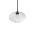 GLOBOSTAR® PERA 206-0009 Μοντέρνο Κρεμαστό Φωτιστικό Οροφής με Ντουί 1 x E27 AC 220-240V IP20 - Διάφανο - Μ30 x Π30 x Υ22cm - Image 2