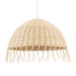 GLOBOSTAR® JAKARTA 00712 Boho Κρεμαστό Φωτιστικό Οροφής με Ντουί 1 x E27 AC 220-240V IP20 - Μπεζ - Μ50 x Π50 x Υ36cm - Image 2