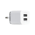 GLOBOSTAR® CHARGER 79701 Πολυφορτιστής Πρίζας DC 5V με 1 x USB-A 1.0 & 1 x USB-A 2.1 για IPad 15W 3.1A AC 220-240V IP20 - Λευκό - Μ5.2 x Π3 x Υ3cm - Image 4