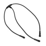 GLOBOSTAR® CONNECTOR 60957 5 Pin Καλώδιο/Επέκταση Τ 1 Μέτρου με Είσοδο 1 x Αρσενικό Βύσμα & Έξοδο 2 x Θηλυκά Βύσματα Αδιάβροχο IP68 - Μαύρο - Μ100 x Π52 x Υ2cm - Image 2