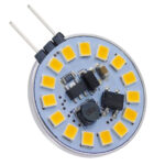 GLOBOSTAR® G4SIDE 76106 Λάμπα G4 LED 3W 300lm 120° DC 12-24V IP20 Θερμό Λευκό 2700K Dimmable - Sanan SMD Chip - Side Pin - Μ2.9 x Π2.9 x Υ0.8cm - 2 Χρόνια Εγγύηση - Image 2