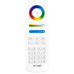 GloboStar® 73426 FUT089 Mi-Light Ασύρματο Χειριστήριο Αφής RF 2.4Ghz 8 Group για όλα τα RGBW+WW Mi-BOXER Controller DC 3V 2 x AAA - IP20 Λευκό - Μ15.6 x Π5.4 x Υ2.5cm - 5 Years Warranty - Image 2