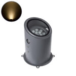 GloboStar® FLOOD-MILO 90734 Κινούμενος Προβολέας - Σποτ Φωτισμού Wall Washer για Φωτισμό Κτιρίων LED 12W 1080lm 10° AC 220-240V Αδιάβροχο IP67 Φ17 x Υ26cm Θερμό Λευκό 2700K - Γκρι Ανθρακί - 3 Χρόνια Εγγύηση - Image 2