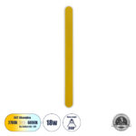 GLOBOSTAR® HOUSTON 61348 Μοντέρνο Φωτιστικό Τοίχου - Απλίκα LED 18W 2160lm 360° AC 220-240V IP20 Ρυθμιζόμενο Λευκό CCT με On/Off 2700K/4500K/6000K - Lumileds SMD Chip - Χρυσό Βούρτσας - Μ6 x Π3 x Υ60cm - 3 Χρόνια Εγγύηση - Image 2