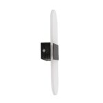 GLOBOSTAR® RARE 61337 Μοντέρνο Φωτιστικό Τοίχου - Απλίκα LED 5W 600lm 180° AC 220-240V IP20 Ρυθμιζόμενο Λευκό CCT με On/Off 2700K/4500K/6000K - Lumileds SMD Chip - Μαύρο Ματ - Μ10 x Π4 x Υ27cm - 3 Χρόνια Εγγύηση - Image 4