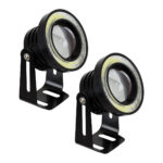 GLOBOSTAR® MOTOFLOOD 81634 Προβολάκι LED 30W/60W 3200lm/6400lm 45° DC 12V Αδιάβροχο IP65 Ψυχρό Λευκό 6000K - CREE COB Chip - Μ8.8 x Π8.8 x Υ7cm - Πακέτο 2 Τεμαχίων - 2 Χρόνια Εγγύηση - Image 2