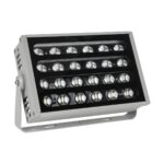 GLOBOSTAR® FLOODKENA 90765 Προβολέας Σποτ Wall Washer LED 40W 3400lm 120° AC 220-240V Αδιάβροχο IP67 Πολύχρωμο RGBW - Bridgelux SMD Chip - Γκρι Ανθρακί - Μ31 x Π10 x Υ17cm - 3 Χρόνια Εγγύηση