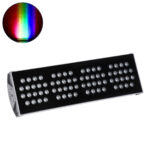 GloboStar® FLOOD-TENA 90226 Προβολέας Wall Washer για Φωτισμό Κτιρίων LED 144W 12240lm 10° DC 24V Αδιάβροχο IP65 L57 x W18 x H19.5cm RGBW DMX512 - Ασημί - 3 Years Warranty - Image 2