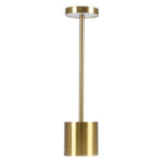 GLOBOSTAR® JOJO 76523 Μοντέρνο Επιτραπέζιο Φωτιστικό LED 1.5W 105lm 120° DC 5V με USB με Επαναφορτιζόμενη Μπαταρία Li-ion 3.7V 1800mAh IP44 Ρυθμιζόμενο Λευκό CCT με Αφή 1500K/4500K/6000K Dimmable - Lumileds SMD Chip - Χρυσό - Μ8 x Π8 x Υ34cm - 2 Χρόνια Εγγύηση - Image 2