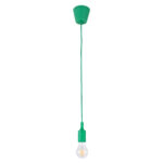 GLOBOSTAR® CABLITO 61556 Μοντέρνο Κρεμαστό Φωτιστικό Οροφής με Ντουί 1 x E27 AC 220-240V IP20 - Πράσινο - Μ4 x Π4 x Υ110cm - Image 2