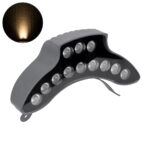 GLOBOSTAR® TREEPINA 90683 Κυρτή Μπάρα Φωτισμού Wall Washer για Φυτά - Δέντρα LED 12W 1320lm 30° DC 24V Αδιάβροχο IP65 Θερμό Λευκό 2700K Dimmable - Bridgelux SMD Chip - Γκρι Ανθρακί - Μ20.5 x Π5.5 x Υ12cm - 3 Χρόνια Εγγύηση - Image 2