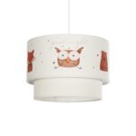 GLOBOSTAR® OWL 204-0001 Παιδικό Κρεμαστό Φωτιστικό Οροφής με Ντουί 1 x E27 AC 220-240V IP20 - Πολύχρωμο - Μ30 x Π30 x Υ24cm - Image 2