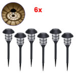 GloboStar® 85704 ΣΕΤ 6 Τεμαχίων Αυτόνομα Ηλιακά Φωτιστικά LED SMD 1W 100lm με Ενσωματωμένη Μπαταρία 250mAh - Φωτοβολταϊκό Πάνελ με Αισθητήρα Ημέρας-Νύχτας Αδιάβροχο IP65 Φανάρι Κήπου Στρογγυλό Θερμό Λευκό 3000K - Image 2
