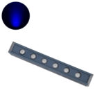 GLOBOSTAR® WASHERMARGO 90182 Μπάρα Φωτισμού Wall Washer LED 6W 510lm 30° DC 24V Αδιάβροχο IP65 Μπλε Dimmable - Bridgelux SMD Chip - Γκρι Ανθρακί - Μ30 x Π4 x Υ5cm - 3 Χρόνια Εγγύηση - Image 2