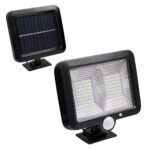 GLOBOSTAR® ZETA 71459 Προβολέας με Ανιχνευτή PIR / Αισθητήρα Κίνησης LED 20W 600lm 120° DC 5V με Φωτοβολταϊκό Panel 5V 1W & Επαναφορτιζόμενη Μπαταρία Li-ion 3.2V 2400mAh Αδιάβροχο IP65 Ψυχρό Λευκό 6000K - Sanan SMD Chip - Μαύρο - Μ15 x Π3.5 x Υ13cm - 2 Χρόνια Εγγύηση - Image 2