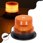 GloboStar® 85153 PRO Series Φάρος Σήμανσης Οχήματος Οδικής Βοήθείας για Αυτοκίνητα & Φορτηγά STROBE LED 10W DC 12-24V Αδιάβροχος IP65 Πορτοκαλί - Image 2