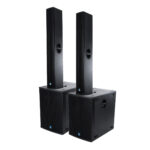 GloboStar® FDB K806+K118BAS 98027-98028-SET PA Column System - Ενεργό Αυτοενισχυόμενο Σετ Ηχείων & Subwoofer Column Κολωνάτο με Ψηφιακό Ενισχυτή SA2.68 AC 220V/50-60Hz -1200W RMS/4Ω + 960W RMS/6Ω (8640W Peak) - IP20 - Μαύρο - Σετ 4 Τεμαχίων - Image 2