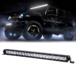 GloboStar® 85452 PRO Series Μπάρα Ίσια - Straight για Αυτοκίνητα & Φορτηγά LED CREE XBD 100W 10000lm DC 10-30V Αδιάβροχη IP65 Ψυχρό Λευκό 6000K - Image 2