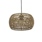 GLOBOSTAR® DARIO 204-0168 Boho Κρεμαστό Φωτιστικό Οροφής με Ντουί 1 x E27 AC 220-240V IP20 - Καφέ - Μ31 x Π31 x Υ18,5cm - Image 2