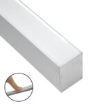 GloboStar® SURFACEPENDANT-PROFILE 70826-3M Προφίλ Αλουμινίου - Βάση & Ψύκτρα Ταινίας LED με Λευκό Γαλακτερό Κάλυμμα - Επιφανειακή & Κρεμαστή Χρήση - Πατητό Κάλυμμα - Ασημί - 3 Μέτρα - Μ300 x Π5 x Υ7cm - Image 2