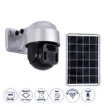 GloboStar® 86049 Αυτόνομη Ηλιακή Camera 1080P 2MP WiFi 150° Μπαταρία 3200mAh Φωτοβολταϊκό Πάνελ Διπλή Κατέυθυνση Ομιλίας Αδιάβροχη IP66 Ψυχρό Λευκό 6000K - Ασημί - Image 2