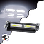 GloboStar® 85116 PRO Series Μπάρα Σήμανσης με Βεντούζες για Παρμπρίζ Οχήματος Ασθενοφόρου για Αυτοκίνητα & Φορτηγά 13 Προγραμμάτων Φωτισμού LED CREE CXB COB 18W DC 10-30V IP20 Ψυχρό Λευκό 6000K - Image 2