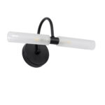 GLOBOSTAR® PAOLA 60416 Μοντέρνο Φωτιστικό Τοίχου - Απλίκα Καθρέπτη Μπάνιου με Ντουί 2 x G9 AC 220-240V IP44 - Μαύρο Ματ & Λευκό - Μ31 x Π16 x Υ15cm - Image 3