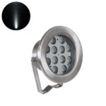 GLOBOSTAR® UNDERWATERJERRY 90424 Υποβρύχιο Επιφανειακό Σποτ για Σιντριβάνια/Πισίνες LED 12W 1200lm 30° DC 24V Αδιάβροχο IP68 Ψυχρό Λευκό 6000K Dimmable - Bridgelux SMD Chip - Ανοξείδωτο Ατσάλι 304 - Μ14.5 x Π7 x Υ19cm - 3 Χρόνια Εγγύηση - Image 2