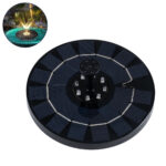 GLOBOSTAR® FOUNTAIN 71531 Διακοσμητικό Συντριβάνι LED 3W 120lm 120° DC 5V με Φωτοβολταϊκό Panel 5V 0.2W & Επαναφορτιζόμενη Μπαταρία Li-ion 3.2V 1500mAh Αδιάβροχο IP68 Θερμό Λευκό 2700K - Sanan Diode Chip - Μαύρο - 4 Μπέκ Ψεκασμού - Μ18 x Π18 x Υ8cm - 1 Χρόνο Εγγύηση - Image 2