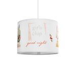 GLOBOSTAR® GIRLSCLUB 204-0010 Παιδικό Κρεμαστό Φωτιστικό Οροφής με Ντουί 1 x E27 AC 220-240V IP20 - Πολύχρωμο - Μ28 x Π28 x Υ24cm - Image 2