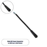 GLOBOSTAR® WWCONNECTOR 90777 5 Pin Σύνδεσμος Τροφοδοσίας για Wall Washers & Προβολείς με Είσοδο 5 x 0.25mm2 & Έξοδο 1 x Αρσενικό Βύσμα Αδιάβροχο IP65 - Μαύρο - Μ20 x Π1.5 x Υ1.5cm - Image 2