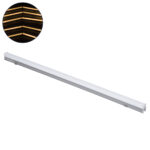 GLOBOSTAR® DIGIBAR 90213 Ψηφιακή Pixel Addressable Facade Μπάρα LED 12W 840lm 180° DC 24V Αδιάβροχο IP65 8 x Pixel Θερμό Λευκό 2700K Dimmable DMX512 SPI/TTL Protocol IC UCS512C0 - Bridgelux SMD Chip - Ασημί με Λευκό Γαλακτερό Κάλυμμα - Μ100 x Π3 x Υ4.5cm - 3 Χρόνια Εγγύηση - Image 2